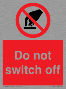 Do not switch off 